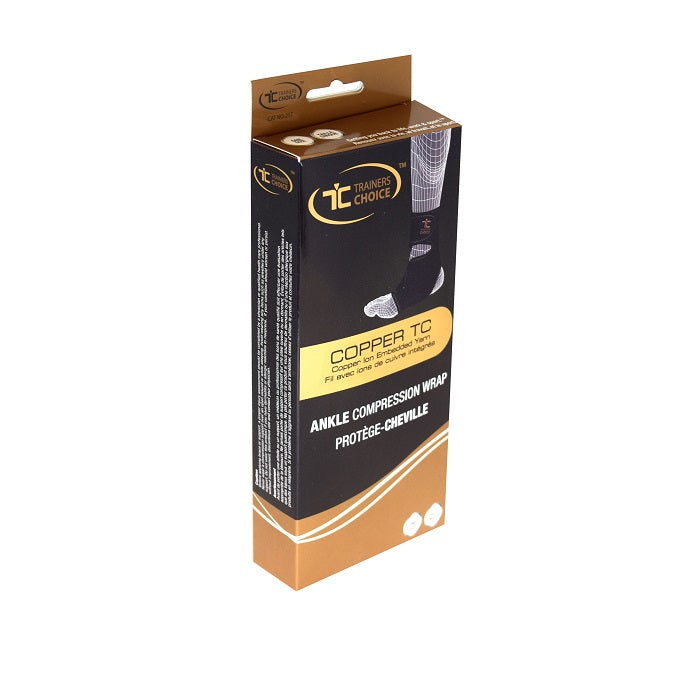 Trainers Choice Copper Ankle Compression Wrap OSFM