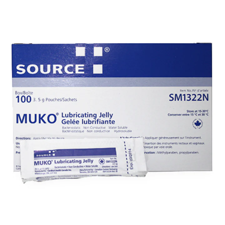 MUKO Lubricating Jelly Item No. 1322N, 100 Count