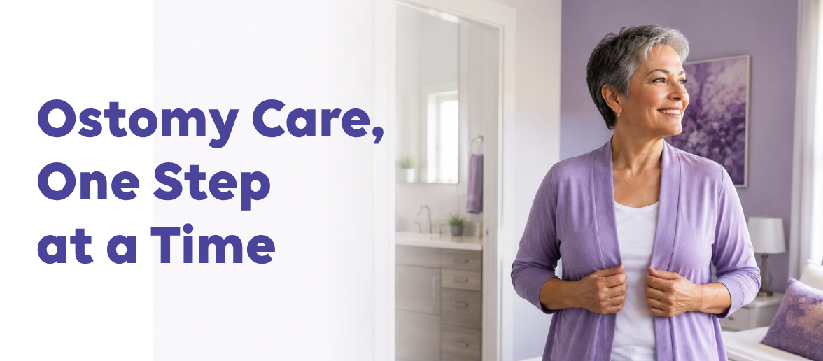 Ostomy care products for skin preparation, pouch security, odor control and personalized support