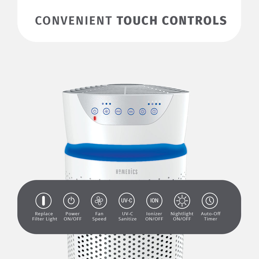 HoMedics Totalclean 5in1 Tower Air Purifier