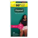 Depend Fresh Protection Adult Incontinence  Underwear, Disposable, Maximum Absorbency