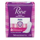 Poise Incontinence Pads, Maximum Absorbency, Regular, 14 Count