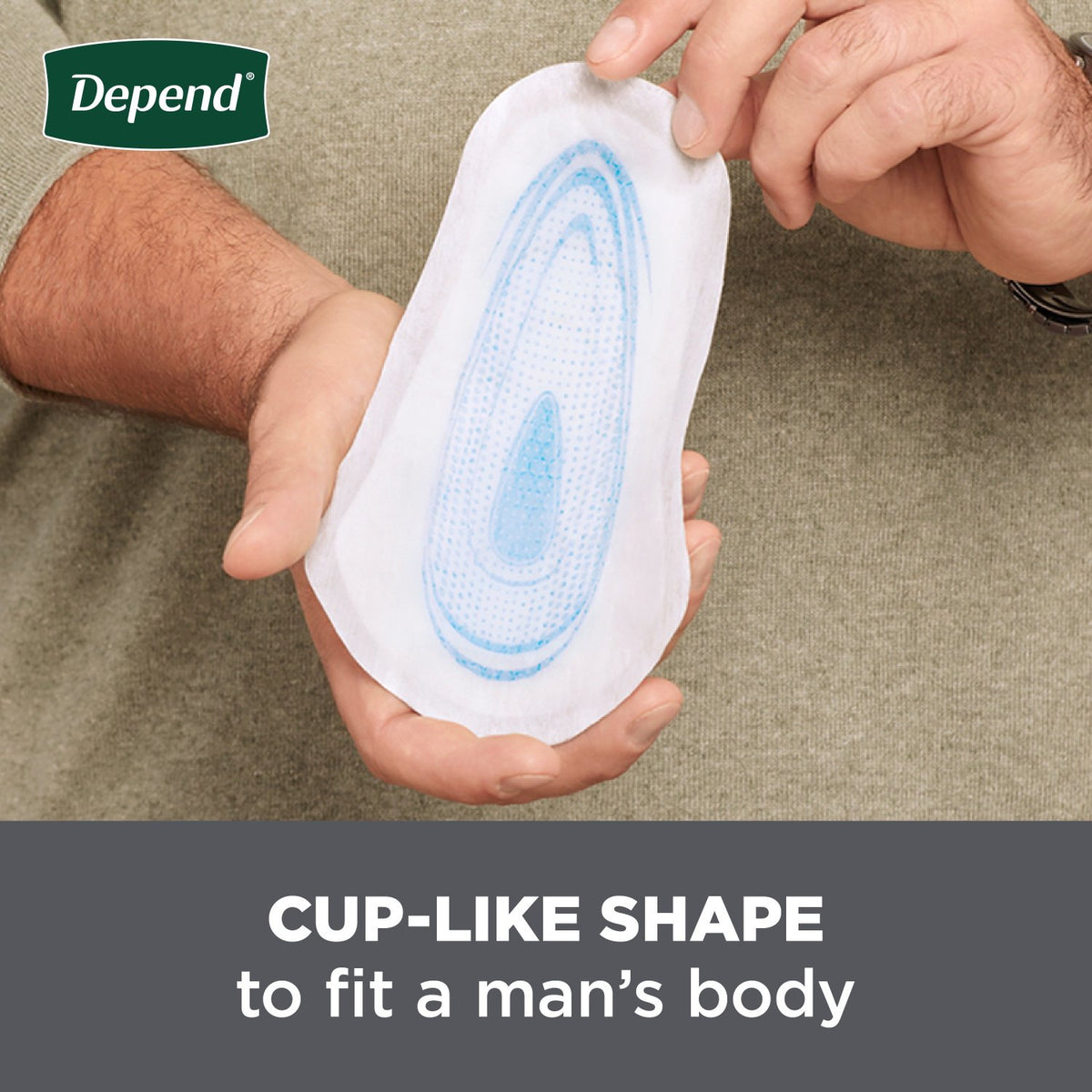 Depend Incontinence Shields for Men, Light Absorbency - Incontinence/Single Use - Depend