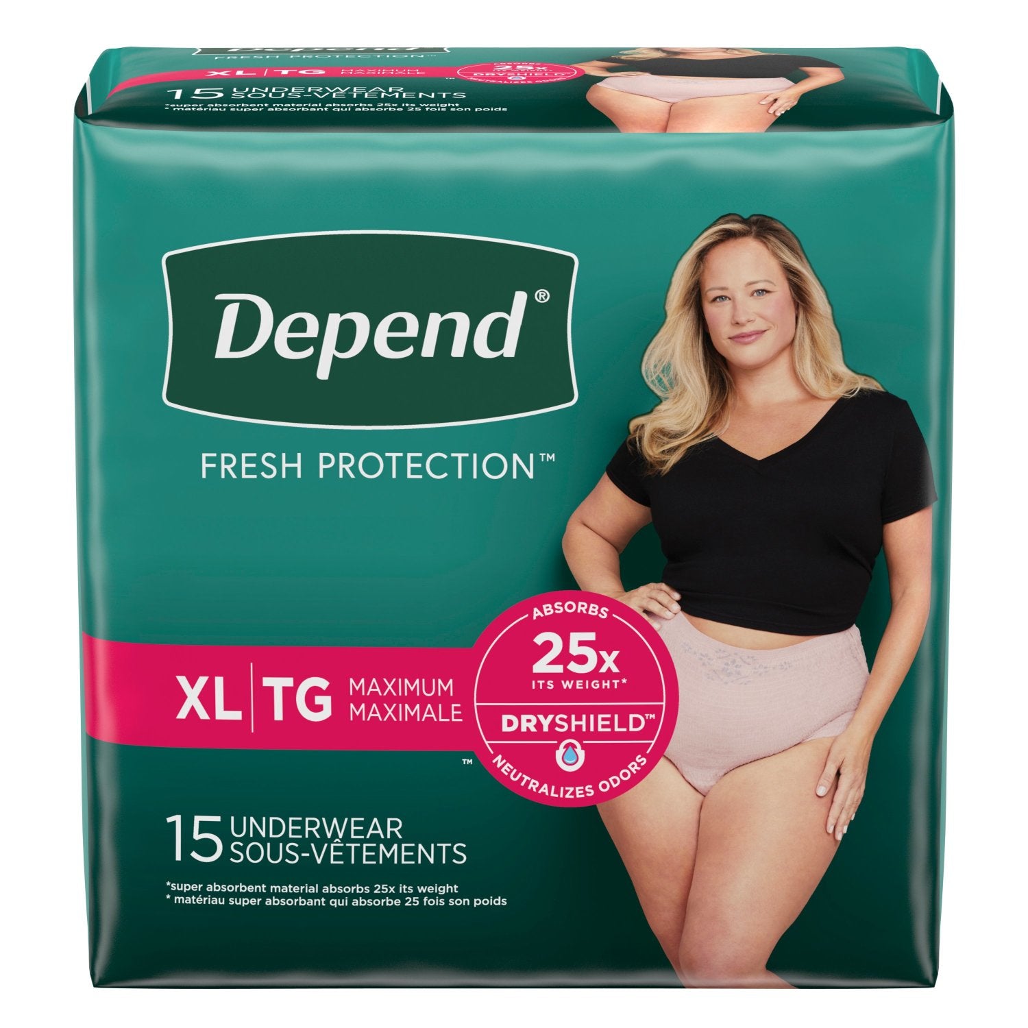 Depend Fresh Protection Adult Incontinence Underwear for Women