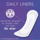 Poise Microliners, Incontinence Panty Liners, Lightest Absorbency, Regular, 54 count