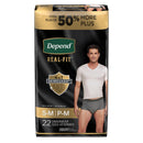 Depend Real Fit Incontinence Underwear for Men, Maximum Absorbency, Grey