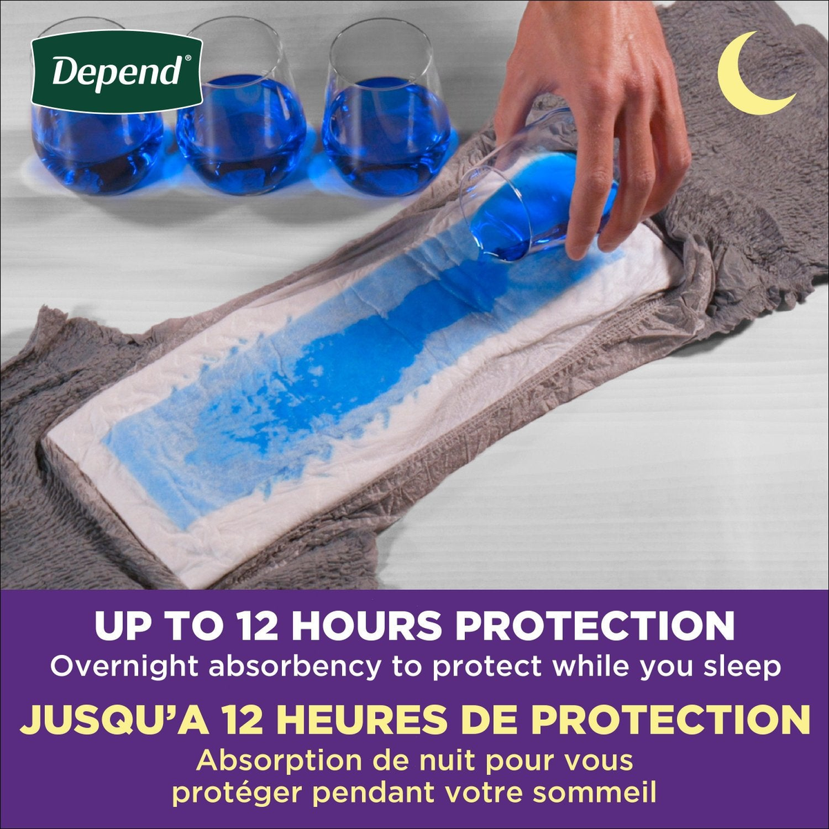 Depend Night Defense Incontinence Underwear for Men, Overnight - Incontinence/Incontinence Products/Pads & Briefs - Depend