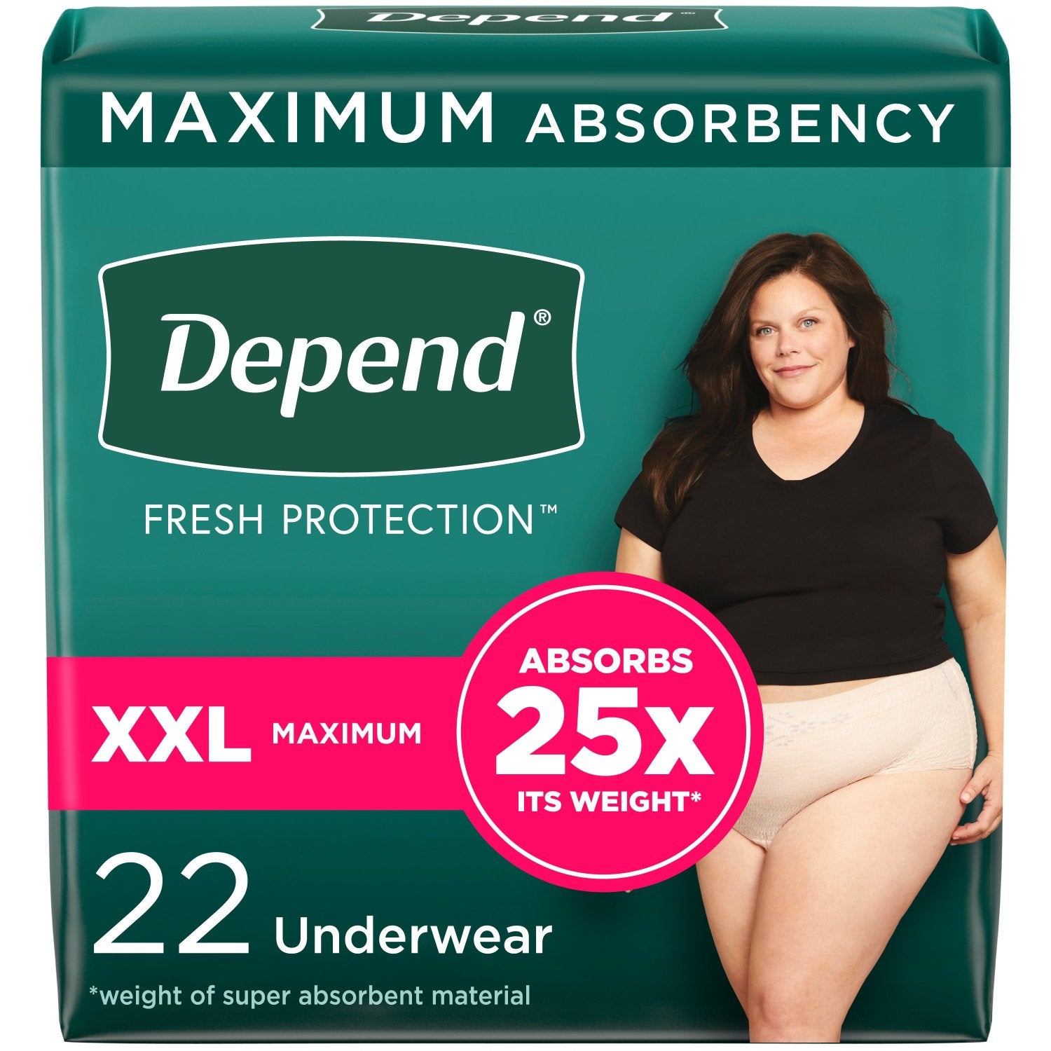 Depend Fresh Protection Adult Incontinence Underwear for Women
