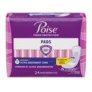 Poise Incontinence Pads , 7 Drop Ultra Absorbency, Long Length, 24 Count