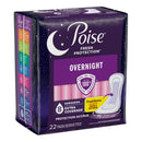 Poise Incontinence Pads, 8 Drop Overnight Absorbency, Extra-Coverage Length, 22 Count