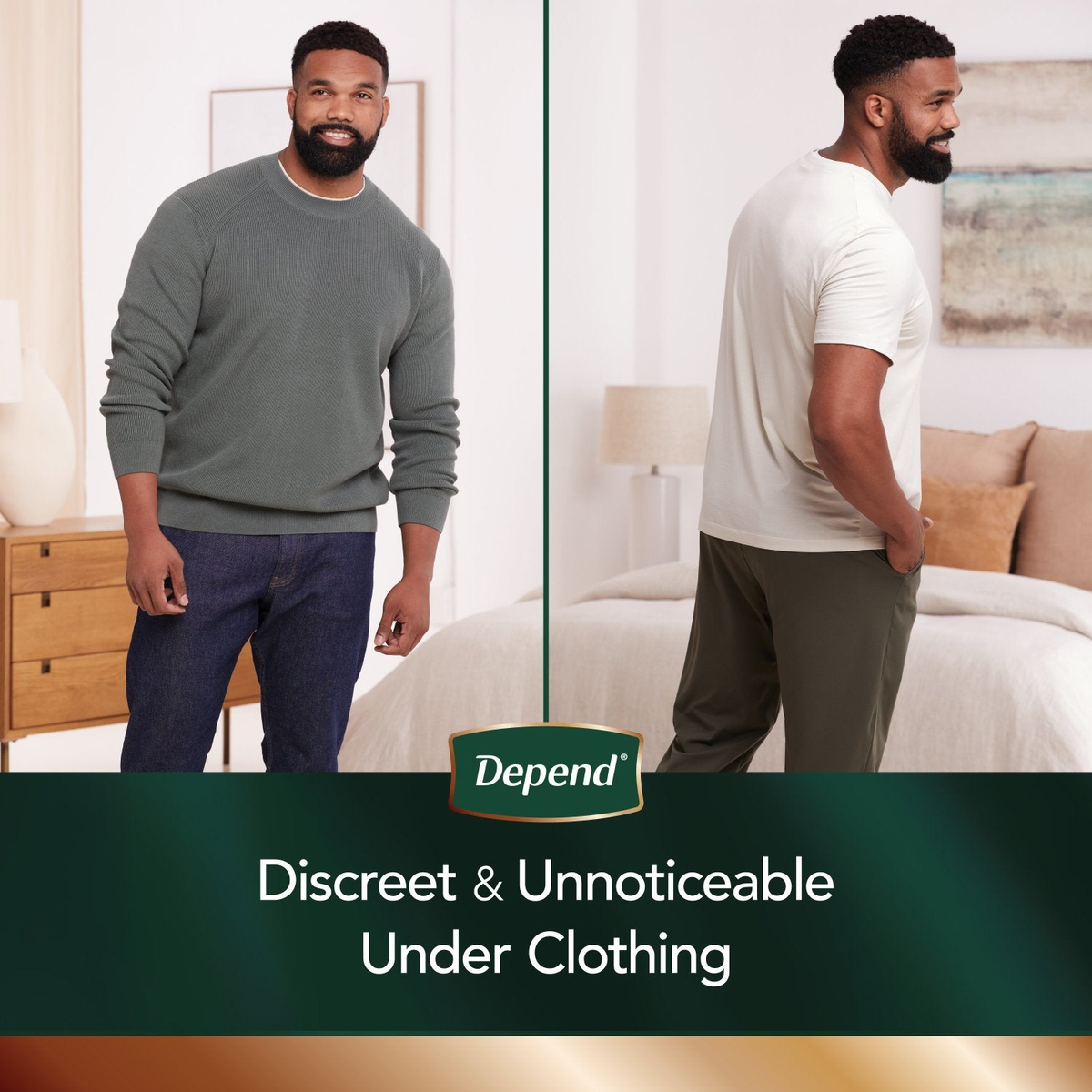 Depend Real Fit Incontinence Underwear for Men, Maximum Absorbency, Black & Grey - Incontinence/Incontinence Products/Pads & Briefs - Depend
