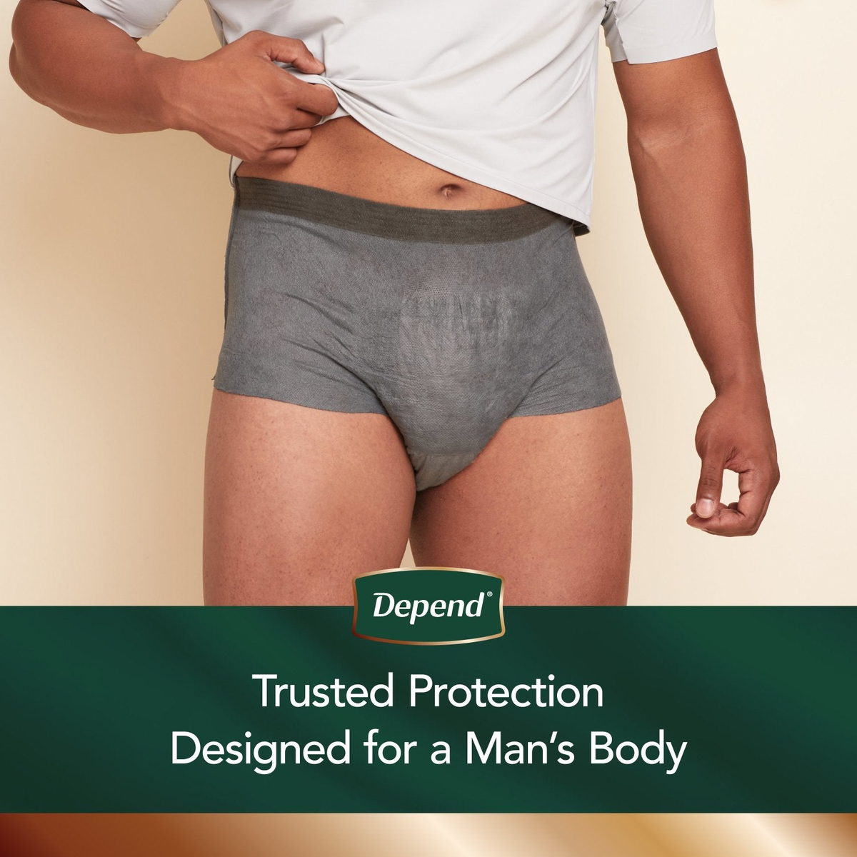 Depend Real Fit Incontinence Underwear for Men, Maximum Absorbency, Black & Grey - Incontinence/Incontinence Products/Pads & Briefs - Depend