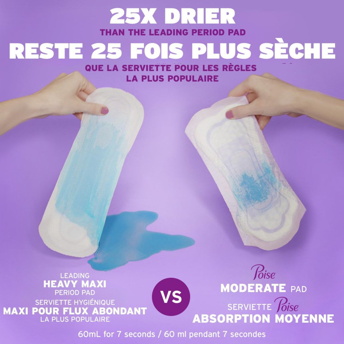 Poise Incontinence Pads , 6 Drop Ultimate Absorbency, Regular Length, 52 Count - Incontinence/Continence Products - Poise