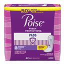 Poise Incontinence Pads & Postpartum Incontinence Pads, 6 Drop Ultimate Absorbency, Long Length, 42 Count