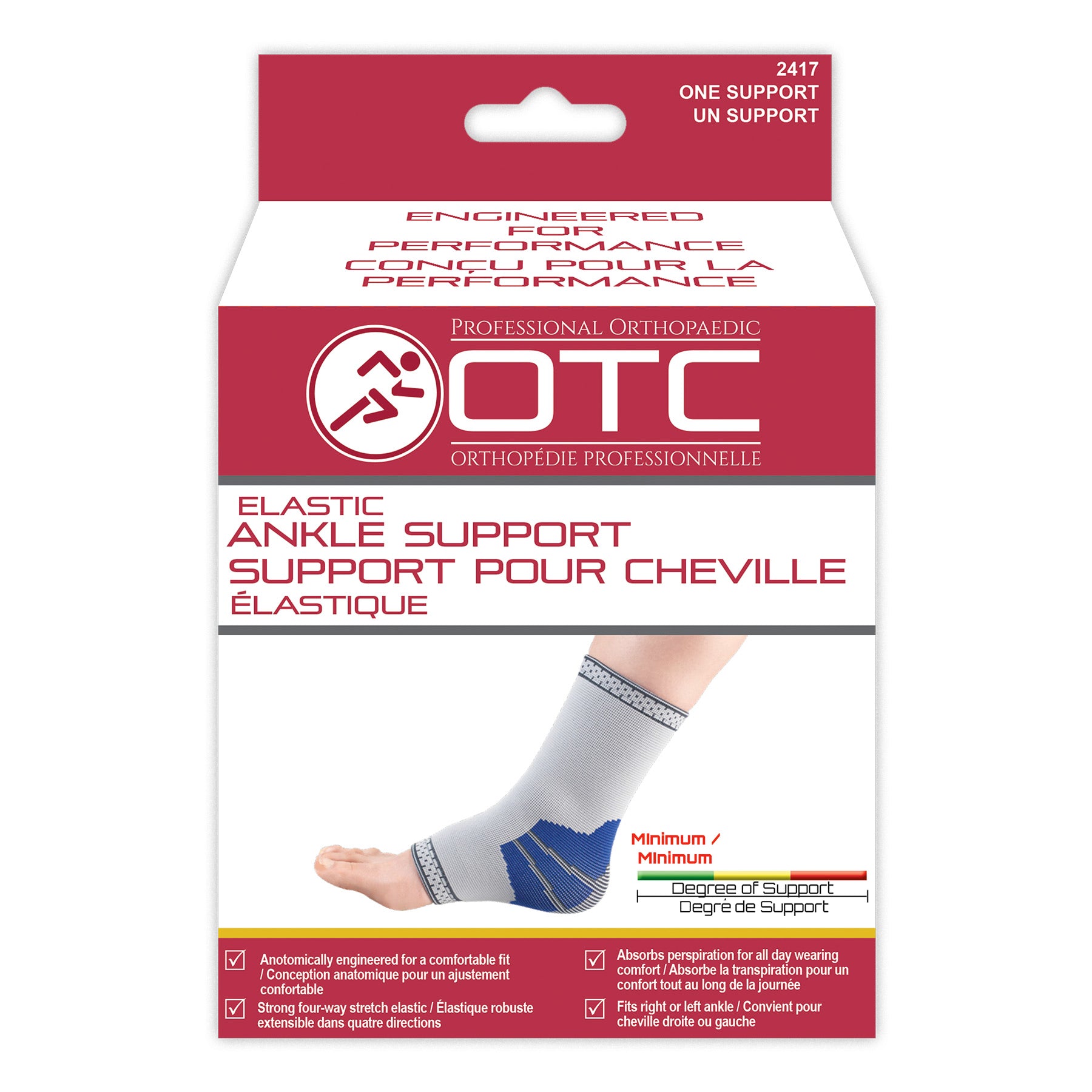 OTC Elastic Slip-On Ankle Support