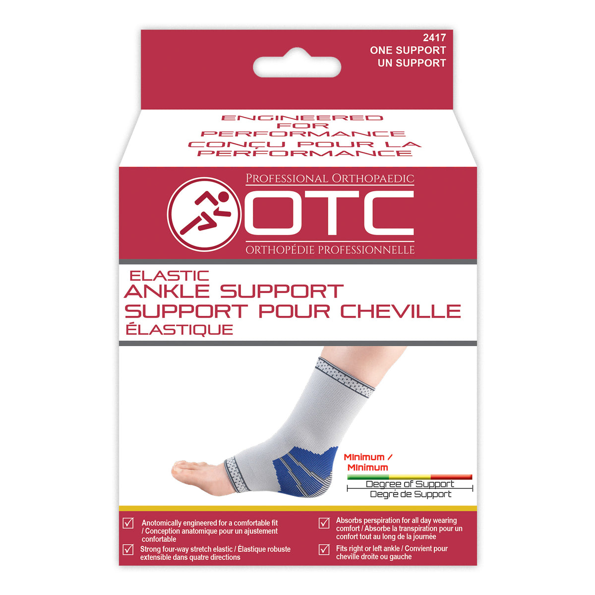 OTC Elastic Slip - On Ankle Support - Braces & Supports/Ankle Braces & Supports - OTC