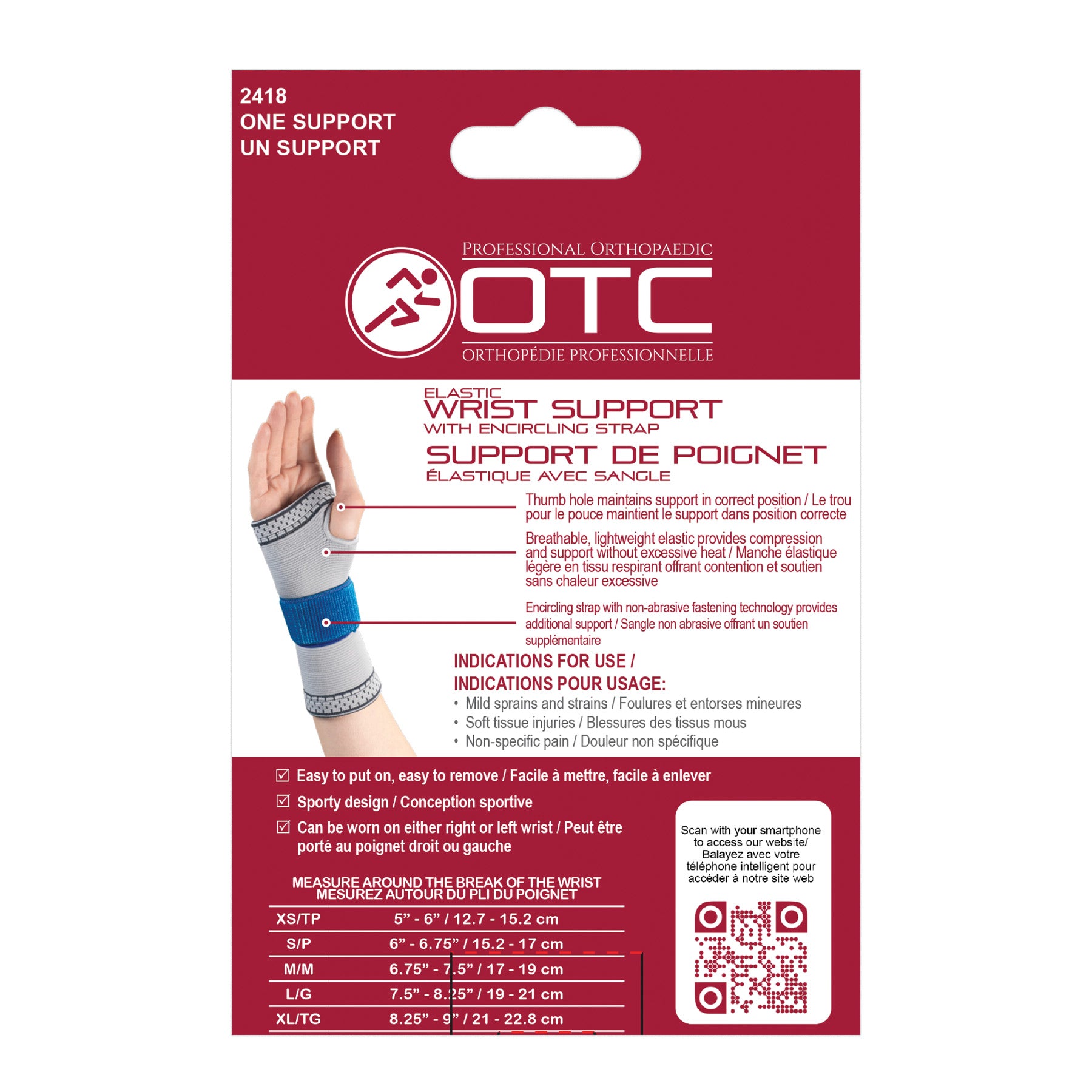 OTC Slip-On Wrist Support