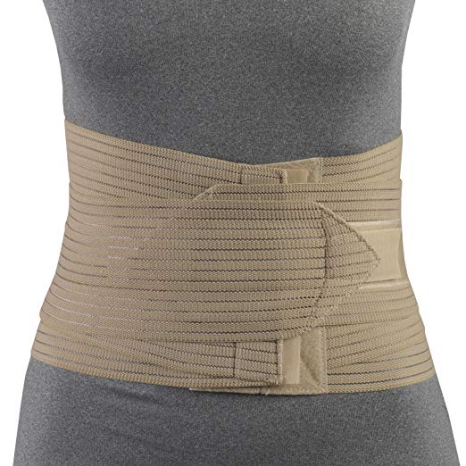 OTC Petite Abdominal Uplift Lower Back Elastic Lumbo-Sacral Support, Beige