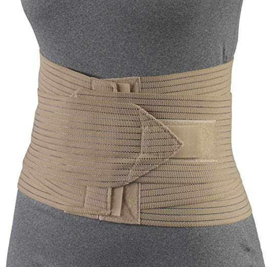 OTC Petite Abdominal Uplift Lower Back Elastic Lumbo-Sacral Support, Beige