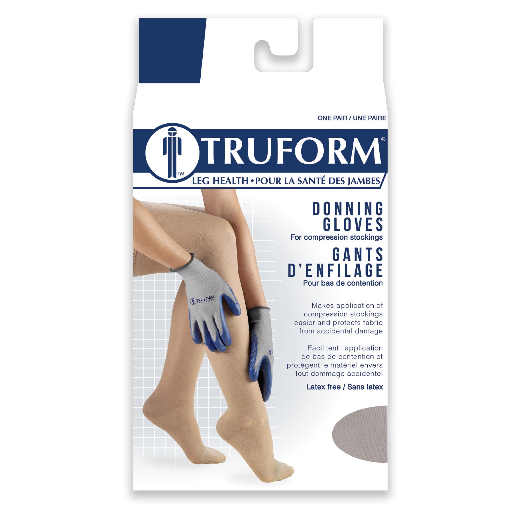 TRUFORM Compression Stockings Donning Gloves