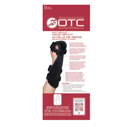 OTC Supports Resting Hand Splint - Braces & Supports/Wrist/Hand Braces & Supports - OTC Supports