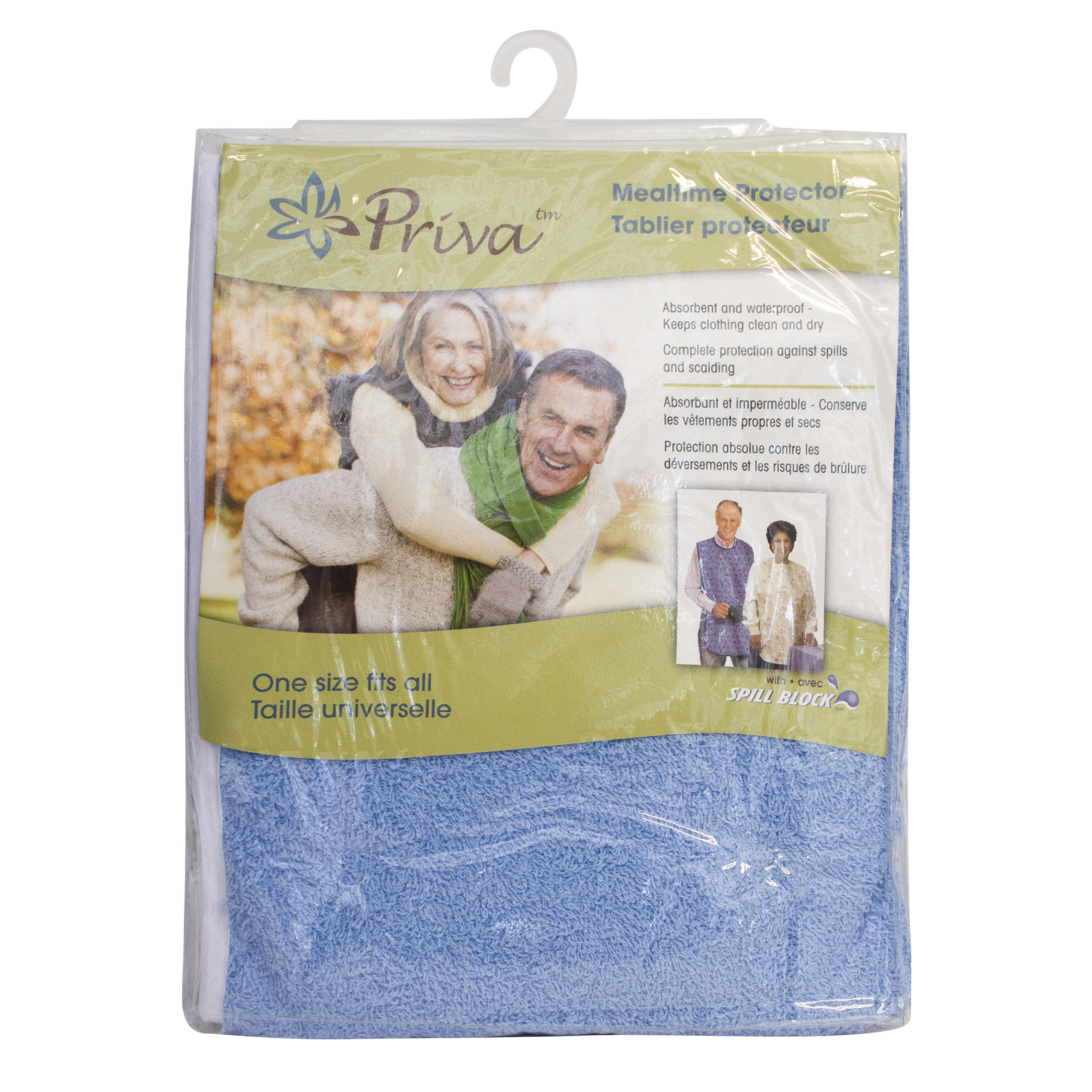 Priva Waterproof Mealtime Protector With Snaps