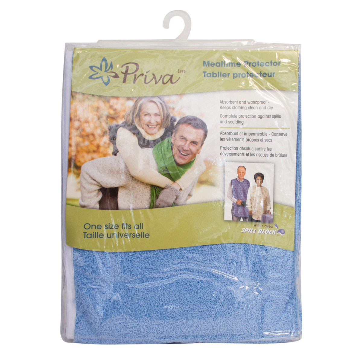 Priva Waterproof Mealtime Protector With Snaps - Home/Kitchen Tools - Priva - Default Title - 056156025596
