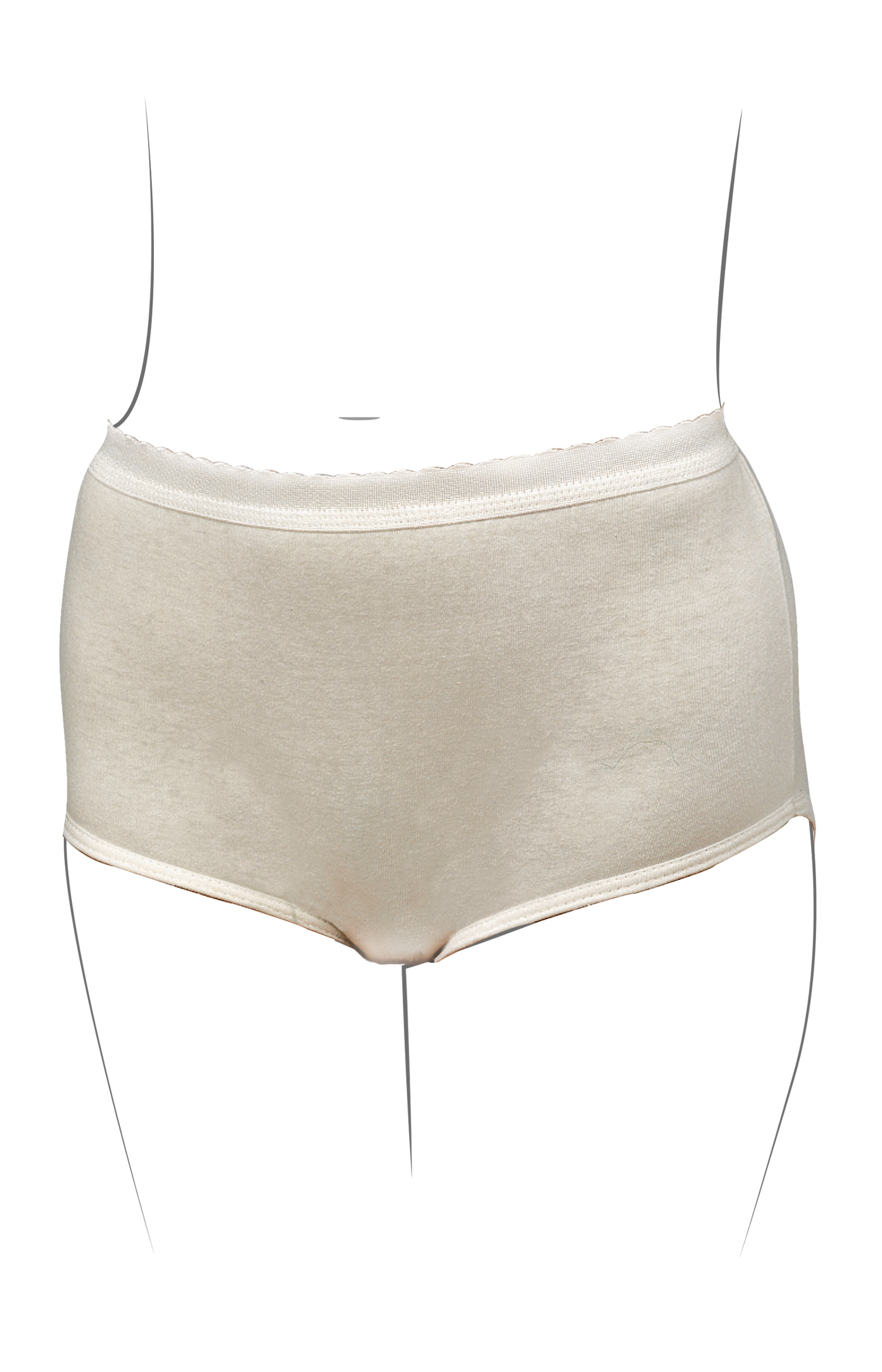 Priva Ladies’ Protective Cotton Underwear With Sewn-In Waterproof Liner