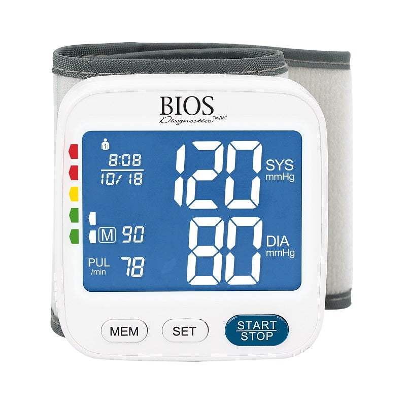 BIOS Diagnostics Blood Presure Monitor - Wrist - Health Monitoring/Blood Pressure Monitors - BIOS Diagnostics