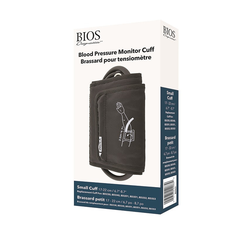 BIOS Diagnostics BP Replacement Cuff Small for BD201, BD240, BD252, BD323 - Health Monitoring/Blood Pressure Monitors - BIOS Diagnostics