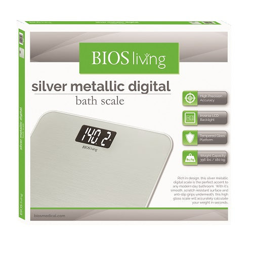 BIOS Living Metallic Digital Scale (Silver) (SC429)