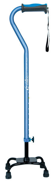 Airgo Comfort - Plus Adjustable Quad Cane, Small Base - Canes/Canes - Airgo - Black - 057565960140