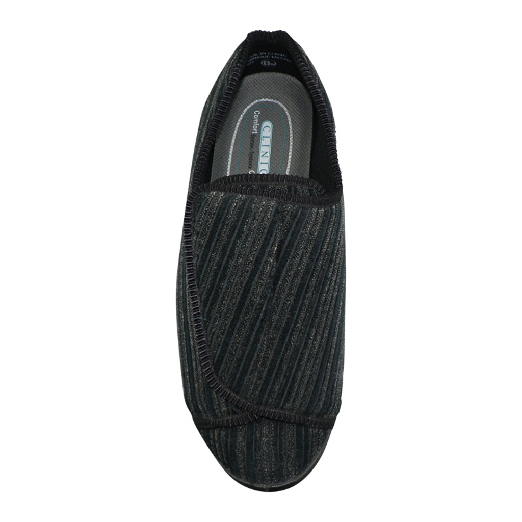 CLINIC Comfort System Men’s Clinic Slipper, Black, 11