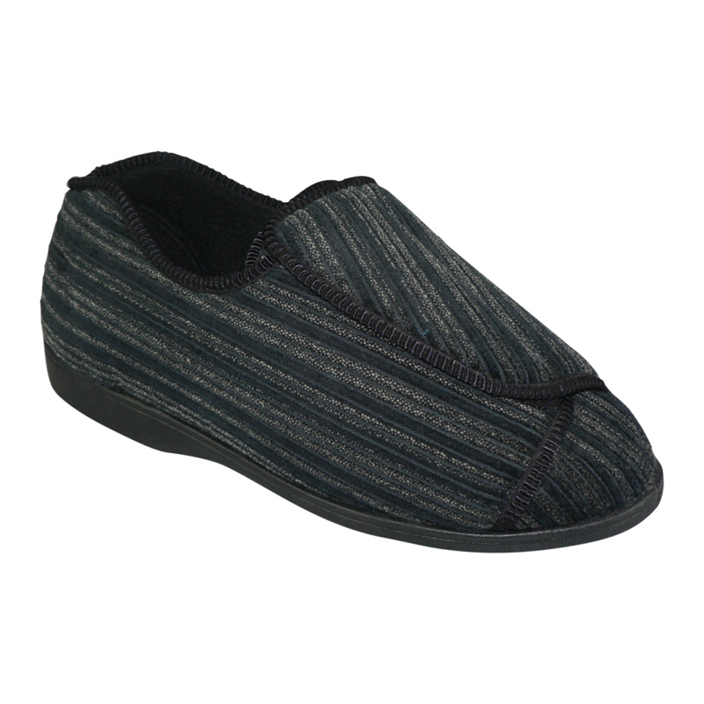 CLINIC Comfort System Men’s Clinic Slipper, Black, 12