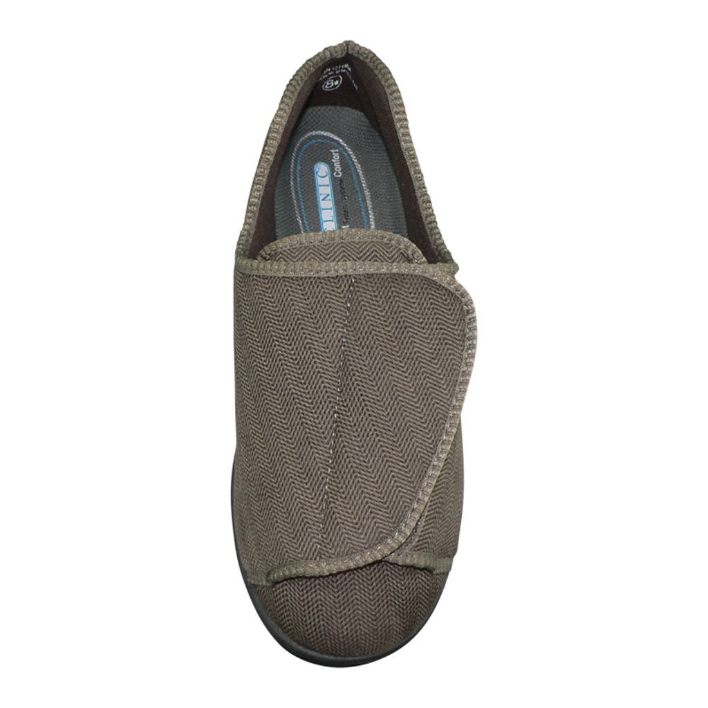 CLINIC Comfort System Men’s Clinic Slipper, Brown, 12