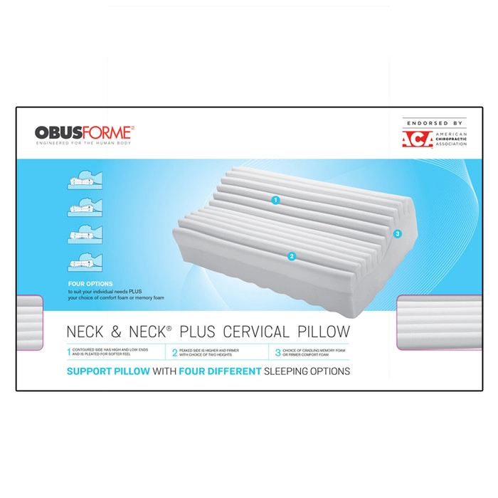 ObusForme Neck & Neck Plus Cervical Pillow - Sleep Aids/Pillows - ObusForme - Default Title - 064845210116