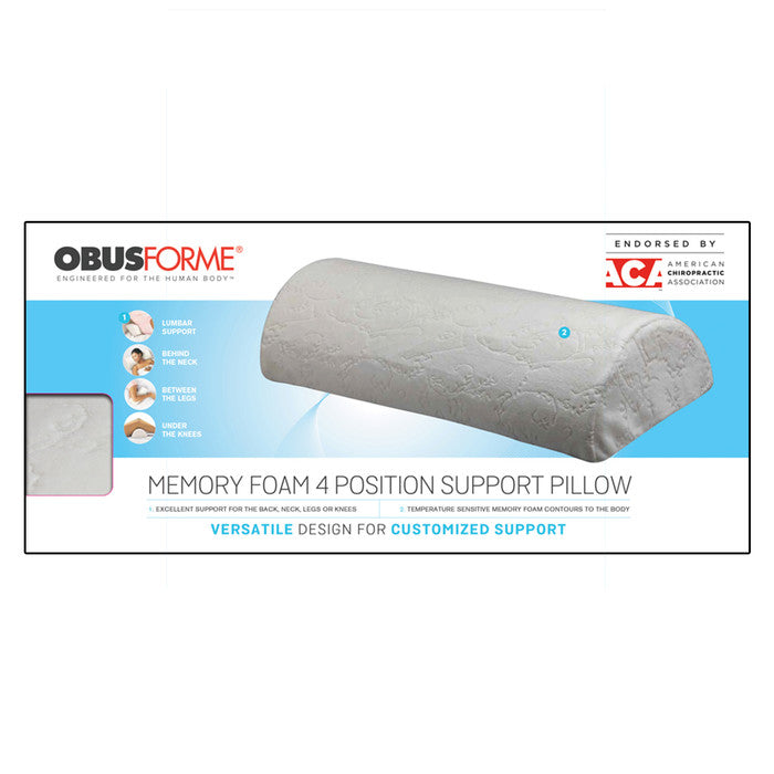 ObusForme Memory Foam 4 Position Support Pillow - Braces & Supports/Posture Support - ObusForme