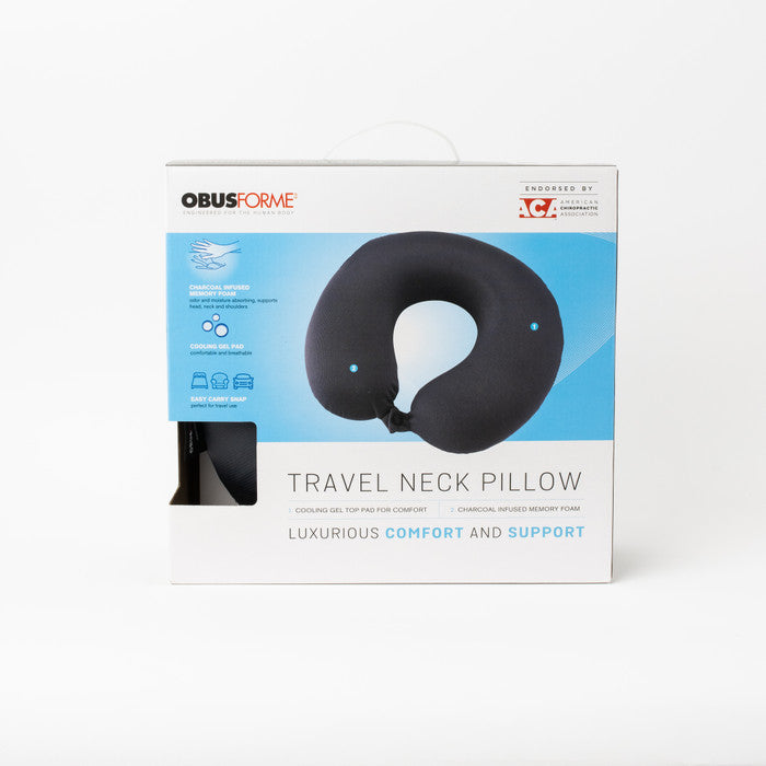 ObusForme Charcoal Travel Neck Pillow - Sleep Aids/Pillows - ObusForme