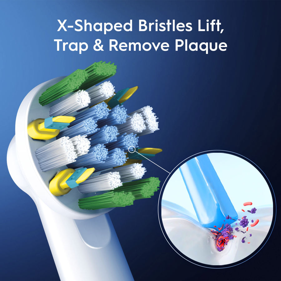 Oral-B FlossAction XFilaments Electric Toothbrush Replacement Brush Heads Refill (3)
