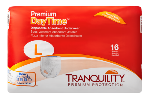 Tranquility Premium DayTime Disposable Absorbent Underwear, Heavy Absorbency