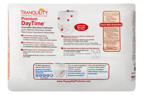 Tranquility Premium DayTime Disposable Absorbent Underwear, Heavy Absorbency
