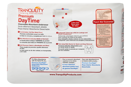 Tranquility Premium DayTime Disposable Absorbent Underwear, Heavy Absorbency