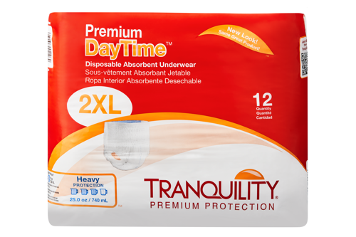 Tranquility Premium DayTime Disposable Absorbent Underwear, Heavy Absorbency