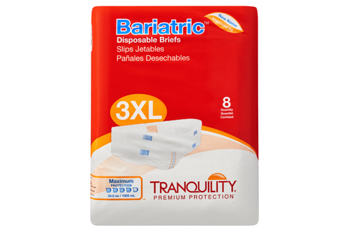 Tranquility SlimLine Breathable Bariatric Briefs, Maximum Absorbency