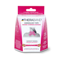 TheraBand Kinesiology Tape Precut Roll, 2" x 10" strips, Pink / White