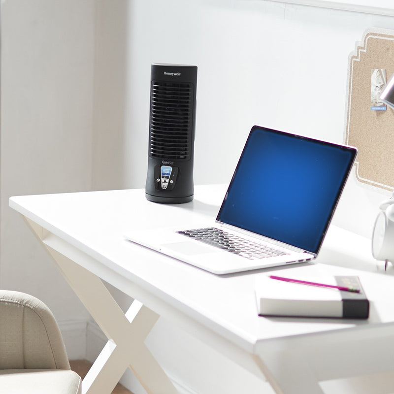 Honeywell QuietSet 4 Oscillating Personal Fan Slim Mini Tower