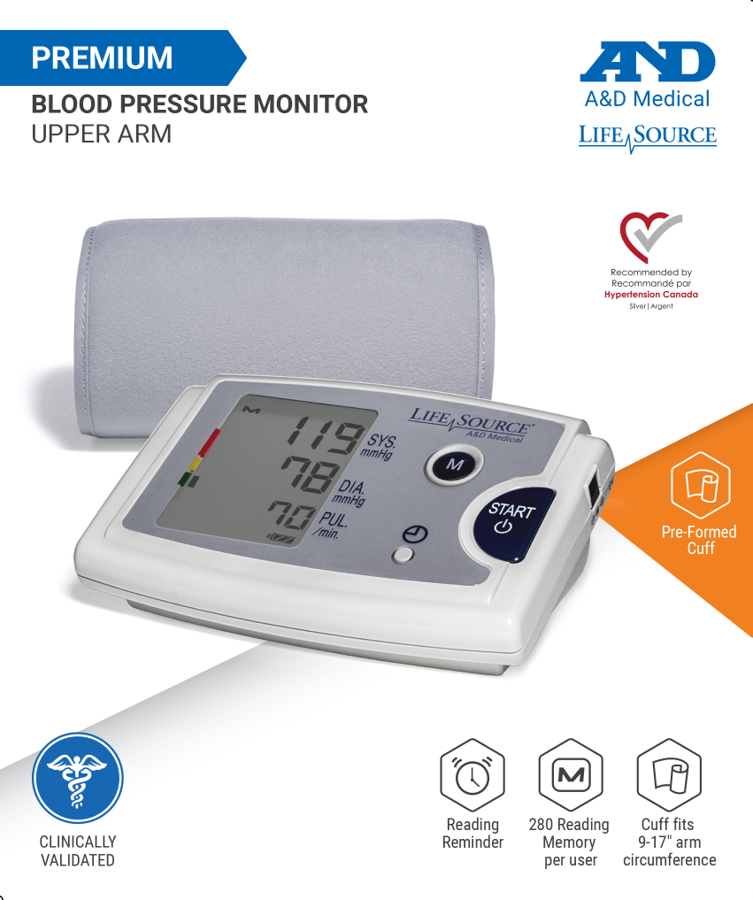 LifeSource Premium Quick Response Blood Pressure Monitor