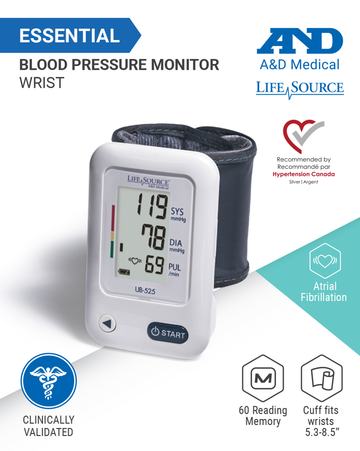 LifeSource Essential Wrist Blood Pressure Monitor