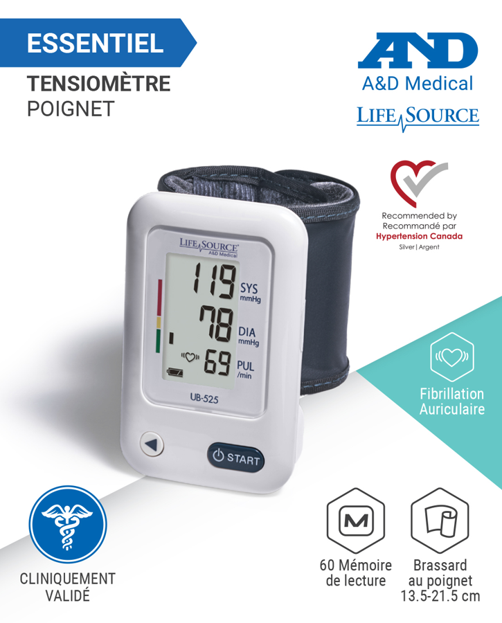 LifeSource Essential Wrist Blood Pressure Monitor - Health Monitoring/Blood Pressure Monitors - LifeSource