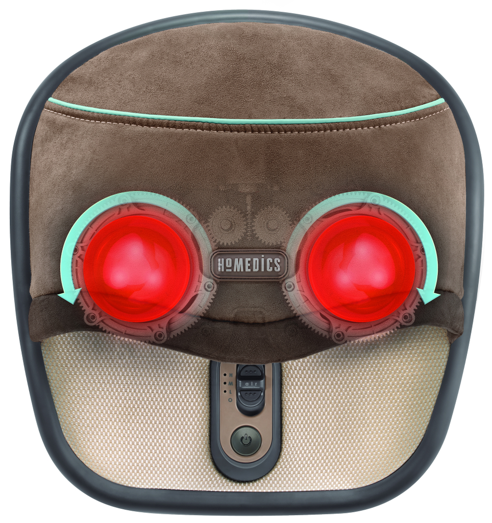 HoMedics Shiatsu & Air Foot Massager With Heat - Pain Management/Massage Therapy - HoMedics